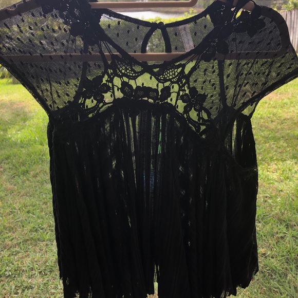 Free People | Lace Accent Swing Tank - Picture 4 of 7